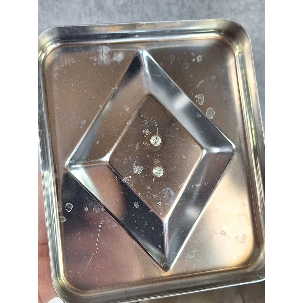 Vintage Masterware Canette Chrome Sugar Canister Mid Century Modern Kitchen Tin